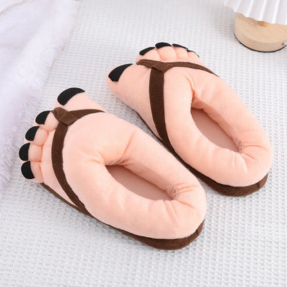 Funny Winter Couple Slippers - Soft Warm Cotton Home Slides