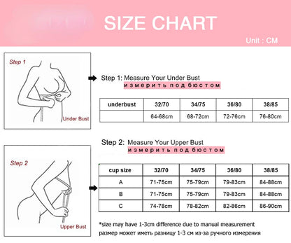 Midnite Star Extra Thick 6cm Gathered Bra – No Steel Ring, Soft and Sexy for Flat Chest or Small Chest