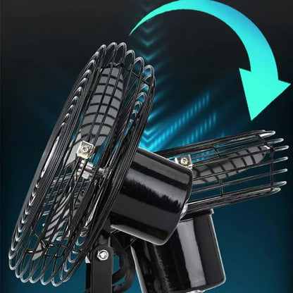 6/8-Inch Portable Outdoor Camping Fan – Wireless Desktop Metal Fan Compatible with Makita, Dewalt & Milwaukee 18V Batteries