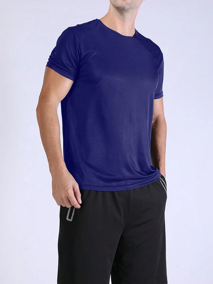 5PCS Men’s Quick Dry Sports T-Shirts – Ultralight Breathable Workout Tops for Running, Training & Gym