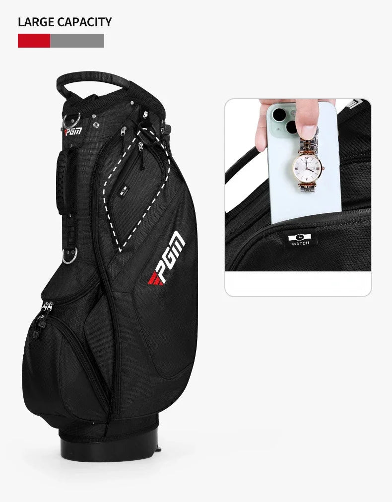 PGM Golf Bag QB146 – Lightweight 14-Pin Shoulder Stand Bag for Men & Women
