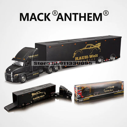 Maisto 1:64 Mack Anthem & LoneStar Trailer Model — Alloy Diecast Transport Simulation Car Collection