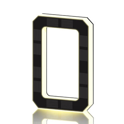 LED Solar House Numbers - IP65 Waterproof Personalized Illuminated Outdoor Address Sign for Home, Hotel & Bar 23/17/12CM