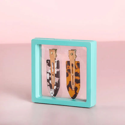 10pcs Transparent Floating Jewelry Display Boxes – Colorful 3D PE Membrane Frame Cases
