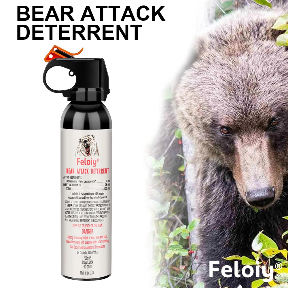 330ML Bear Spray — Outdoor Camping and Hiking Safety Protection Tool