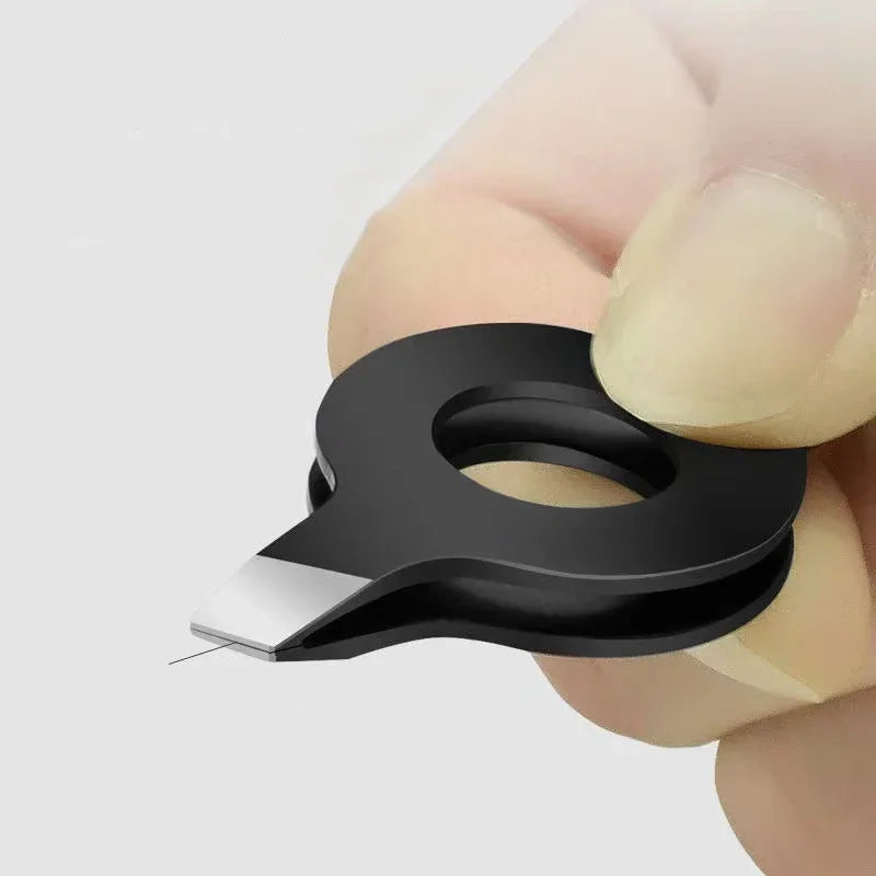 Pig Hair Slant Tweezer with Hollow Handle — Professional Eyebrow & Facial Hair Remover Beauty Tool