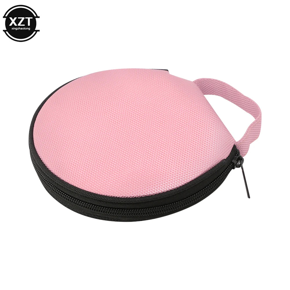 20-Disc Portable CD & DVD Storage Case - Oxford Cloth Zipper Organizer for Home & Car Use