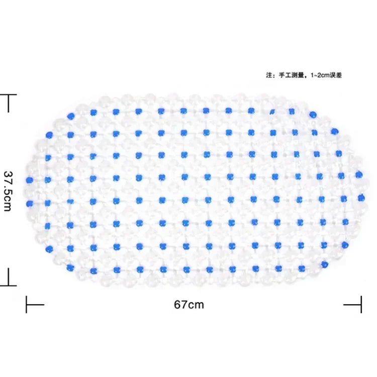 New Household Non-Slip Bath Mat – Suction Cup Bathroom Rug, Massage Bathtub Mat, Carpet Supplies for Bathroom