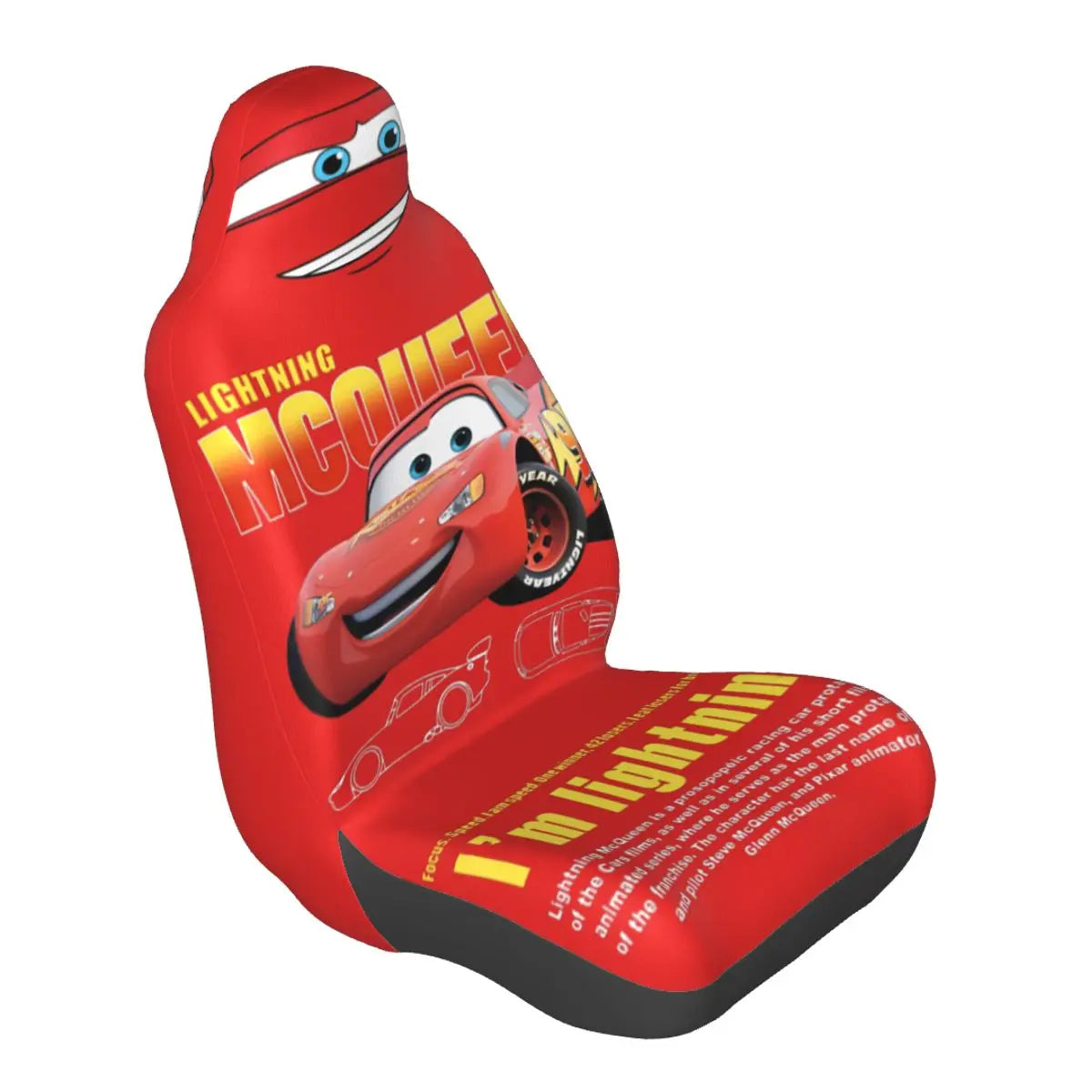 Sally Lightning McQueen 95 Car Seat Cover – Durable 1-Piece Universal Fit for Trucks, Cars & Sedans