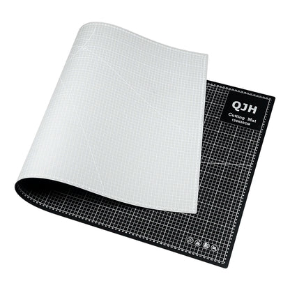 120x60cm PVC Cutting Mat - Double-Sided Gray-Black DIY Craft Board for Leather, Sewing & Desktop Projects
