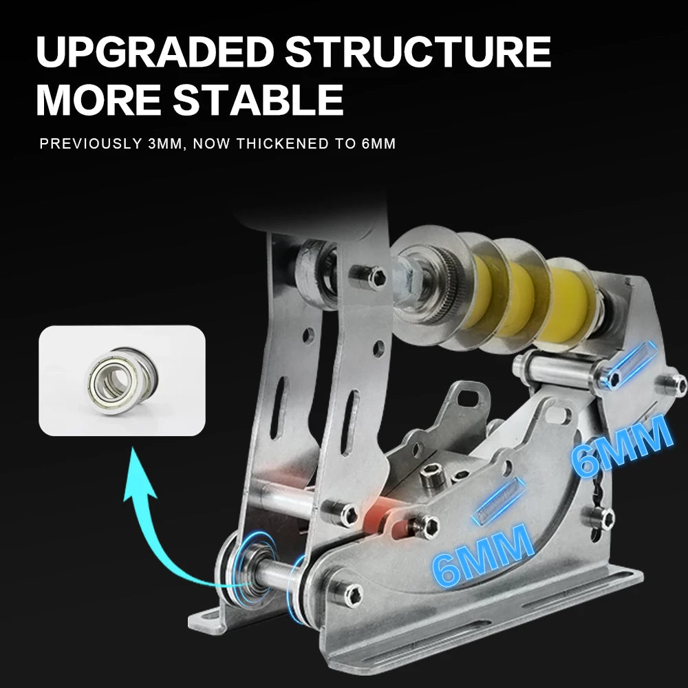 SIMJACK UT Sim Racing Pedals – PC Racing Simulator, Pressure Sensor Load Cell & HE Hydraulic Pedal