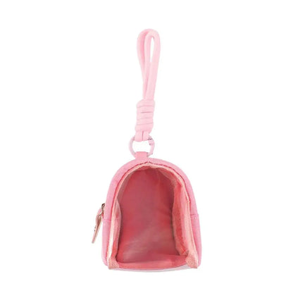 Tamagotchi Paradise Transparent Storage Bag - Portable Mini Display Case, Keychain Charm Organizer and Backpack Accessory