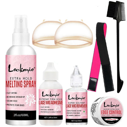 LOCKMIO 60ML Lace Wig Glue - Fast-Drying Long-Lasting Adhesive for Wigs, Mesh & Cosplay Installations