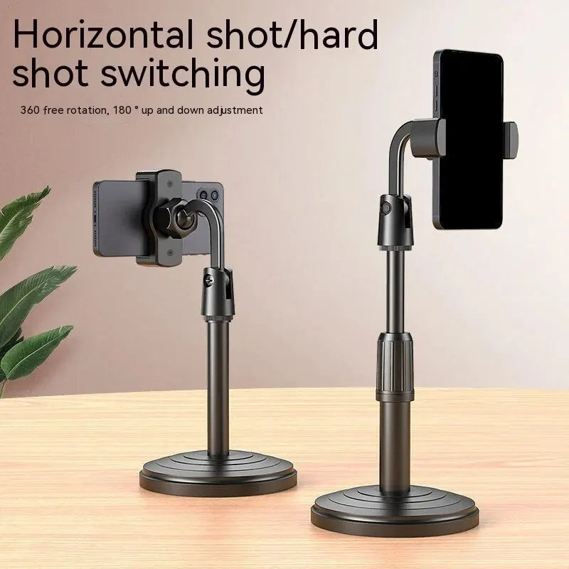 Multifunctional Mobile Phone Bracket – Adjustable Height and Telescopic Stand for Live Broadcast and Portable Use