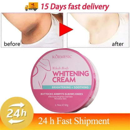 Brightening Body Cream – Underarm, Elbow & Knee Care Moisturizing Cream for Even Skin Tone, Dark Spot Care & Smooth Skin Appearance