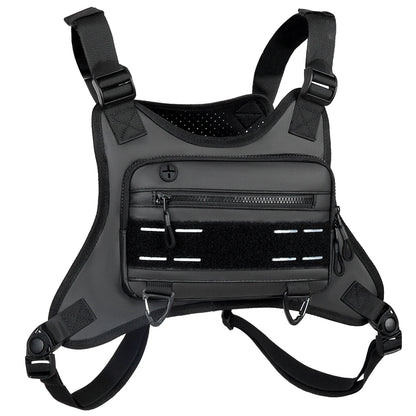 Sports Chest Bag – Lightweight Waterproof Running Vest with Pocket, Phone Holder & Large Capacity Tactical Front Pack