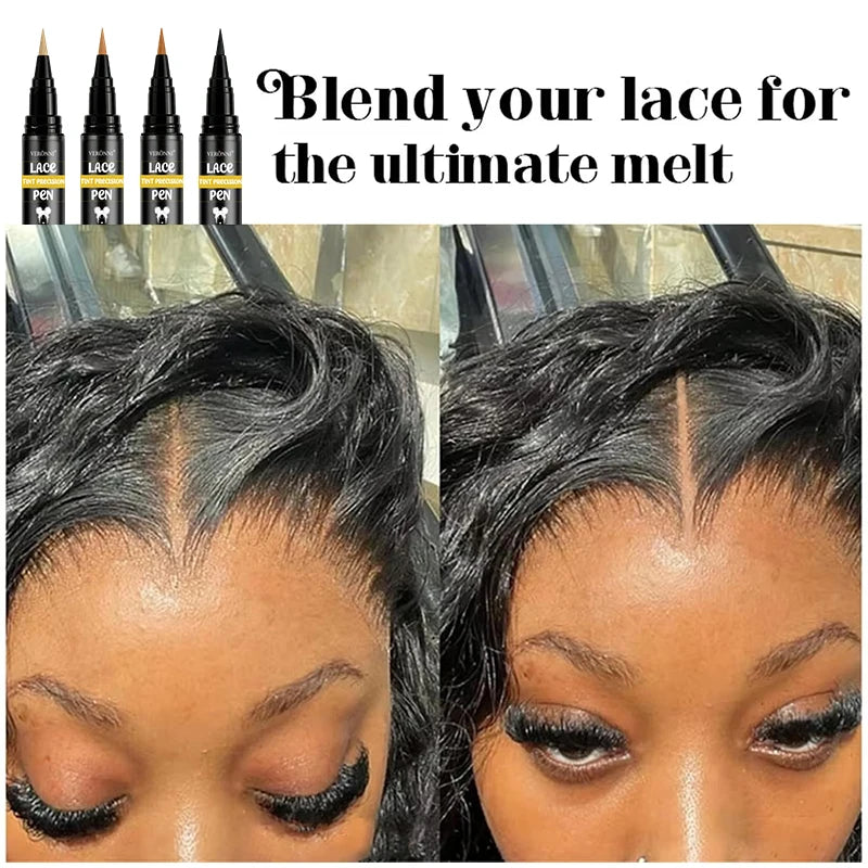 Lace Tint Precision Pen - 5ml Wig Lace Dyeing & Lace Color Correction Stick