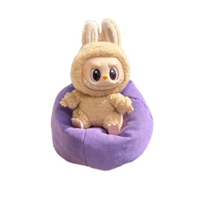 Labubu Mini Sofa for BJD Dolls – Plush Seat Decoration V2, Universal Kids’ Toy & Birthday Gift