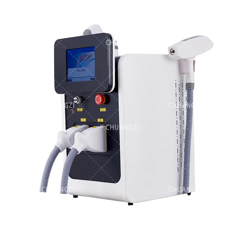 3-in-1 Portable Professional ND YAG & IPL Laser Machine – Hair, Tattoo & Pigment Removal, Skin Rejuvenation