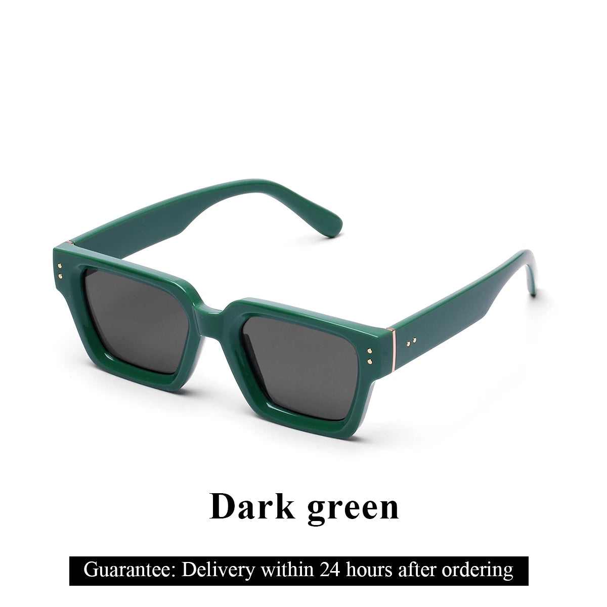 Ruiao 2024 Luxury Premium Designer Sunglasses – Black Square Shades for Men & Women