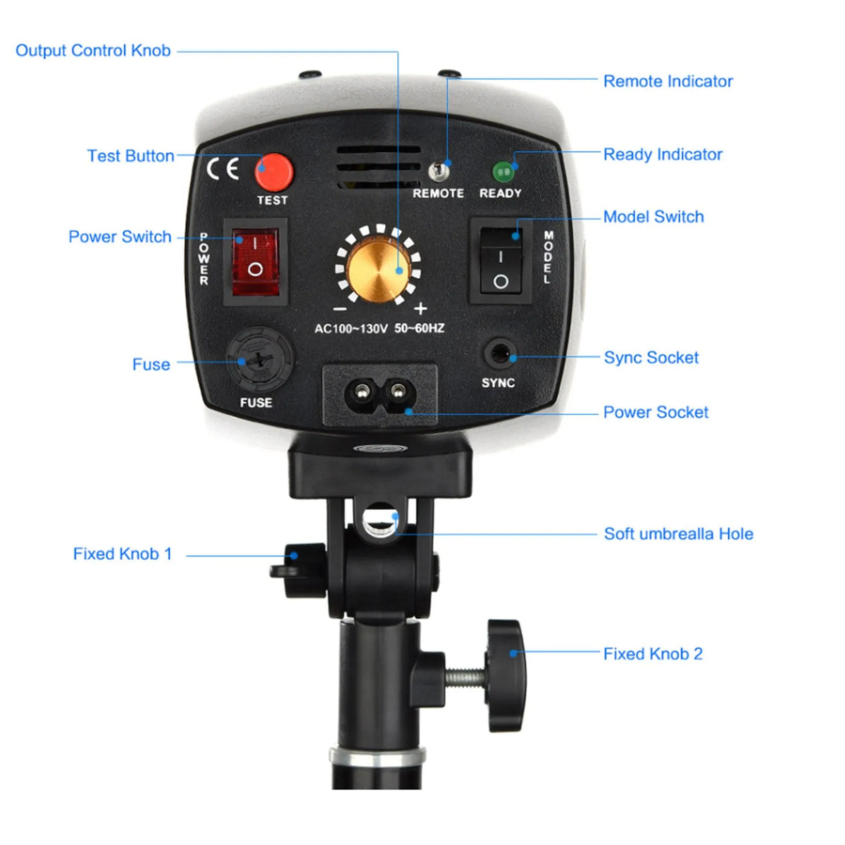GODOX K150A/K180A Studio Flash - Portable 150Ws/180Ws Mini Strobe Light for Photography, 110V/220V