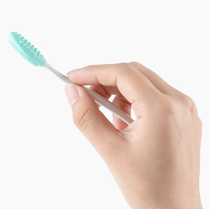 1/4PCS Silicone Face Cleaning Brush – Exfoliating Blackhead Removal Tool with Replacement Head for Skincare & Beauty Routine