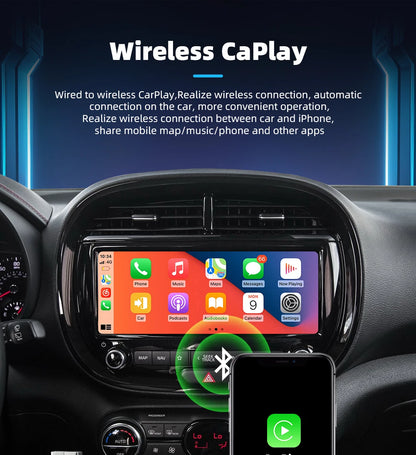 EKIY 2-in-1 Mini Wireless CarPlay & Android Auto Adapter for Cars with Wired Systems