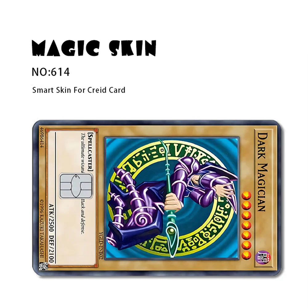 Anime Yu-Gi-Oh! Yugi Muto 2.5D HD Matte PVC Sticker — Waterproof Skin for Credit & Debit Cards