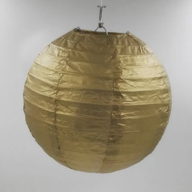 Round Paper Lanterns for Birthday Wedding Party Decor, DIY Hanging Lampion Balls, 4/6/8/10/12/14/16 Inch Craft Supplies