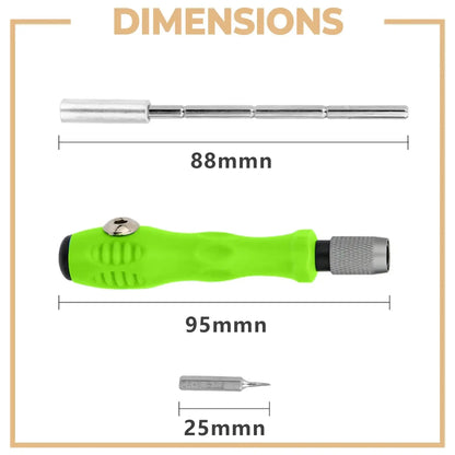 Mini 32-in-1 Precision Screwdriver Set – Magnetic Phillips Bits, Multifunctional Hand Tool Kit for Phone, Watch, Glasses & PC Repair