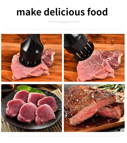 Stainless Steel Meat Tenderizer Needle: Professional Kitchen Tool for Cooking - Perfect Steak Tenderizer and Rib Breaker