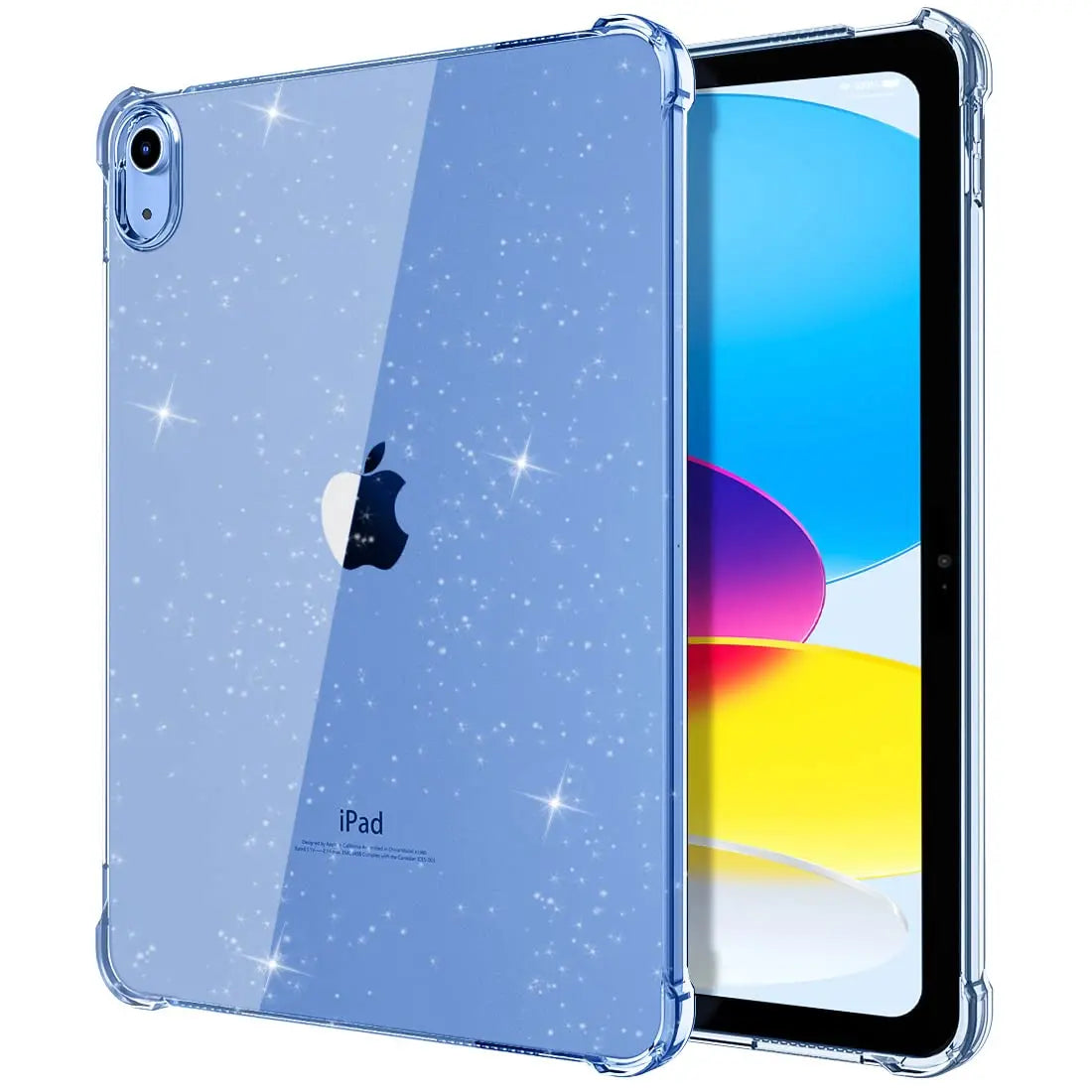 Glitter iPad Case - Soft Silicone Shimmering Protective Cover for iPad Air, Pro, Mini & 9th–11th Gen Models