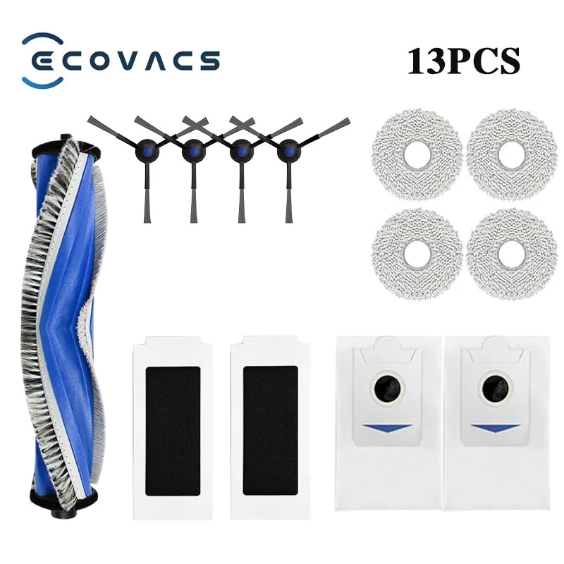 ECOVACS T30 PRO OMNI / T30S PRO / YEEDI M12 Pro+ Robot Vacuum Replacement Parts – Dust Bags, Brushes, Filters & Mop Accessories