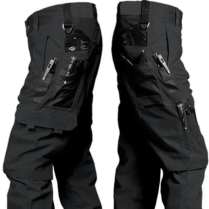 Men’s Tactical Work Cargo Pants – Waterproof Multi-Pocket Outdoor Hiking & Workwear Trousers for Autumn & Spring