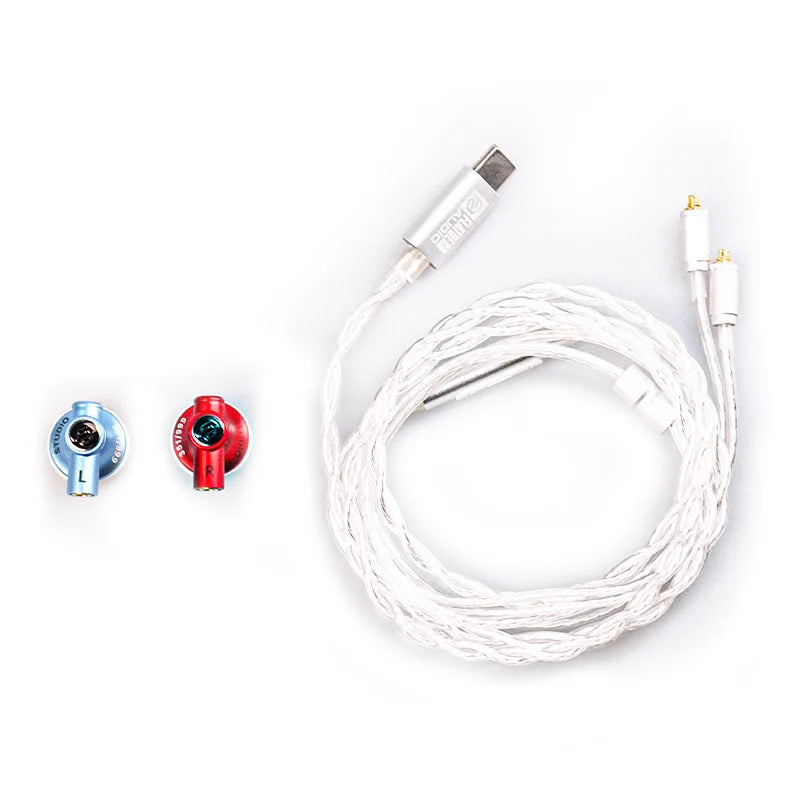Guangda HIFI Flathead Studio Earbuds — Wired Hi-Res Earphones for Gaming & Music (3.5mm / 4.4mm / USB-C)