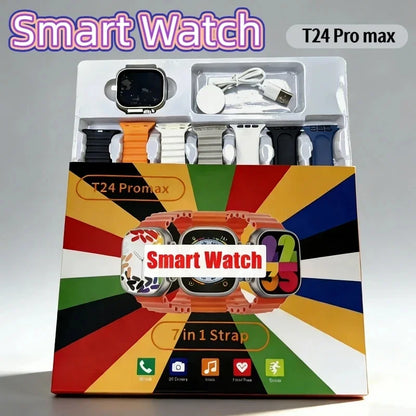 DT900 7-in-1 Smart Watch - Bluetooth Calling, Music, Wireless Charging & Fitness Tracker for Men and Women