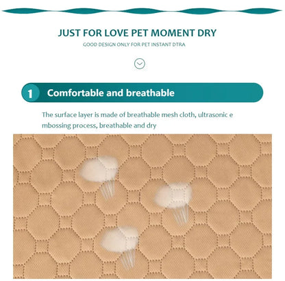 Reusable Dog Pee Pad Blanket – Absorbent Washable Puppy Training Mat & Pet Bed, Urine Protector for Car Seat, Pet Supplies
