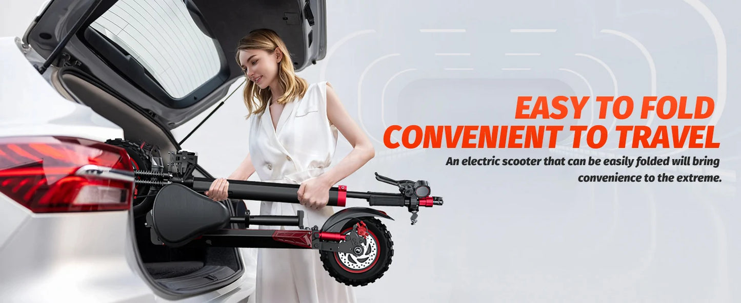 J11MAX Foldable Electric Scooter for Adults — 48V 1200W, 18Ah, 11" Off-Road Tires, Waterproof Smart E-Scooter