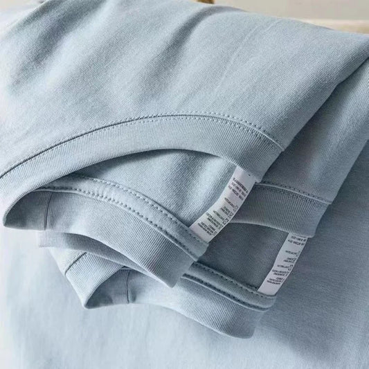100% Cotton Unisex T-Shirt – Solid Color O-Neck Short Sleeve Tops for Men & Women, Summer Korean Loose Fit M-4XL
