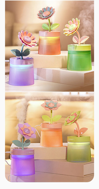 2024 Portable USB Ultrasonic Humidifier – Colorful Cup Aroma Diffuser, Cool Mist Maker & Air Purifier with Light
