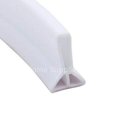 Collapsible Silicone Shower Water Barrier - Self-Adhesive Bendable Splash Guard and Waterproof Threshold Strip