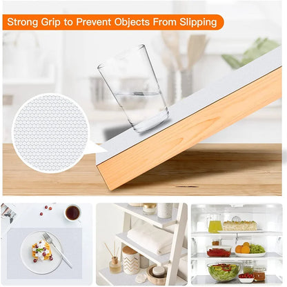 Multipurpose Reusable Drawer Liners - Dustproof, Washable, Non-slip Placemats for Kitchen Cabinets, Refrigerator, and Shelves
