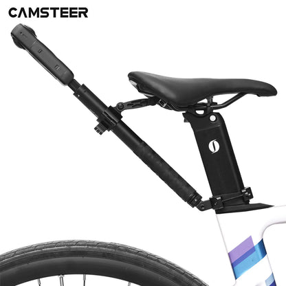 Camsteer Bicycle Seat Post Camera Mount - 3rd Person View Holder for GoPro, Insta360 & DJI Cameras