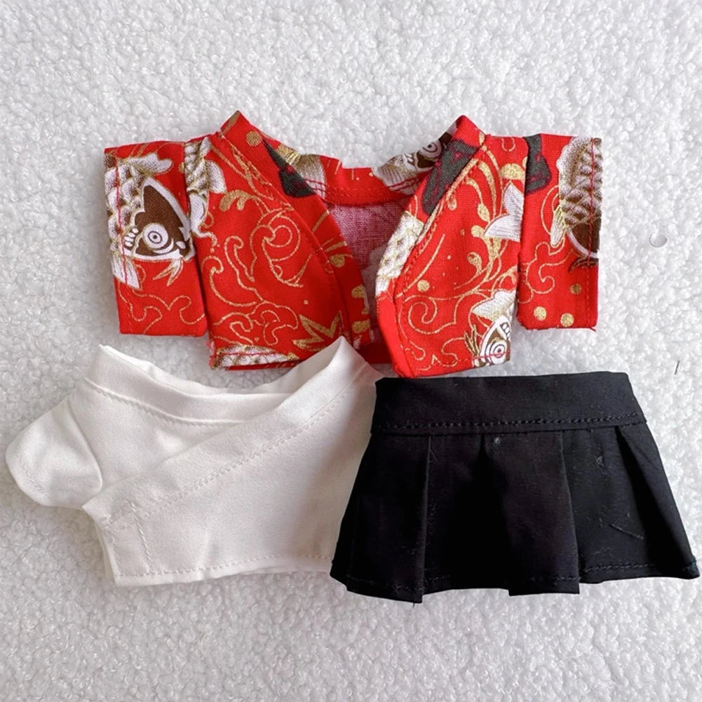 17cm Labubu V1-V3 Doll Clothes – Traditional Kimono Outfit Accessories, Fashion Gift