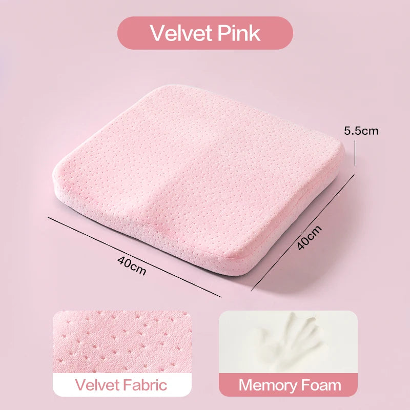 Ergonomic Memory Foam Seat Cushion for Office & Car - Anti-Hemorrhoid Tailbone Pillow for Comfort