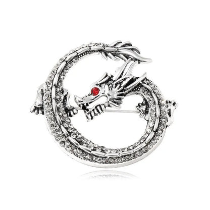 Fly Dragon Enamel Lapel Pins - Brooch for Jeans, Backpacks | Jewelry Clothing Badges | Wedding Gift & DIY Decor for Men