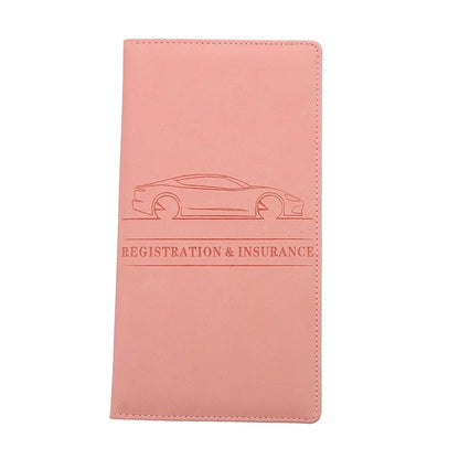 Men's Card Holder, Car Registration Vehicle License Insurance Card Holder Wallet