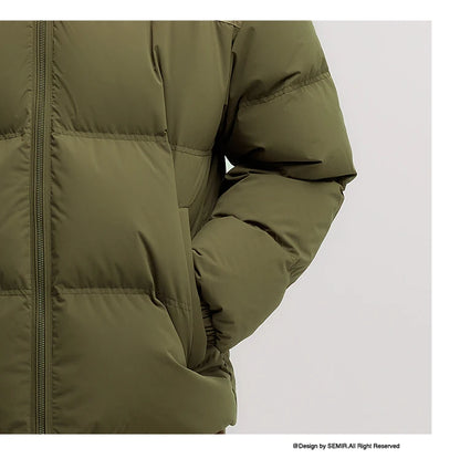 Semir 2024 Winter Down Jacket – Windproof, Waterproof Puffer Coat for Men and Women, Cold-Proof Outerwear for Couples
