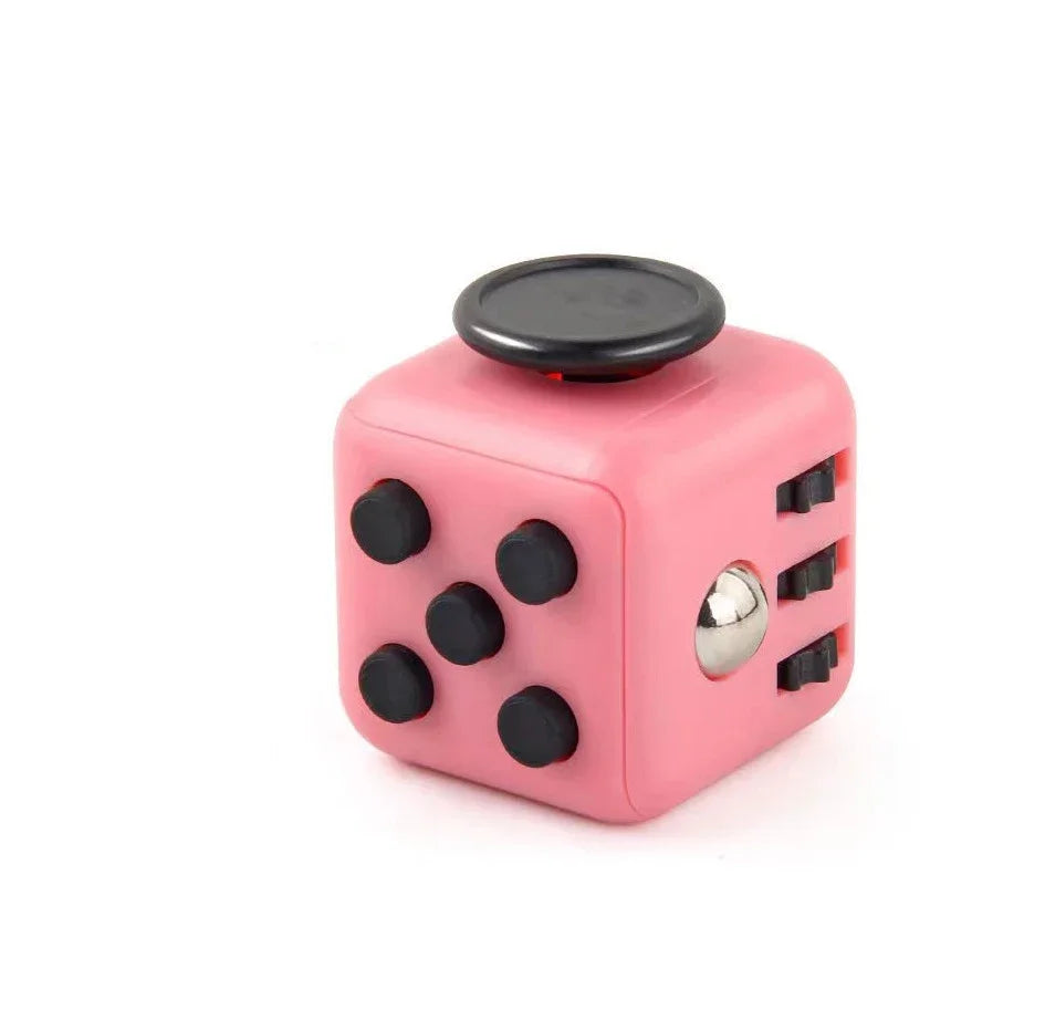 Creative Solid Color Fidget Dice – Handheld Stress Relief Toy for Kids & Adults, Anxiety & Autism Aid