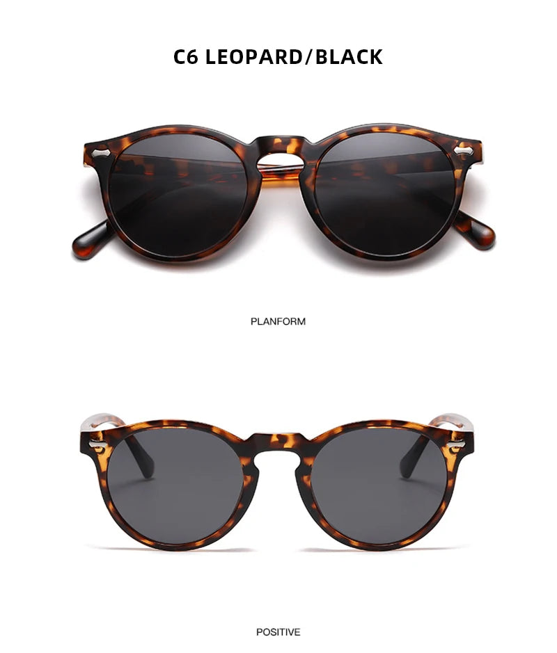 Retro Polarized Sunglasses — Small Round Vintage Shades for Men & Women
